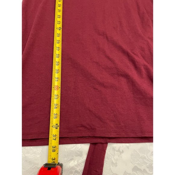 Torrid Pullover Mini Dress French Terry Embellished Burgundy Size 1 - Picture 11 of 12